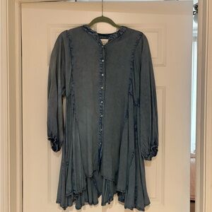 Denim Blue Mini Dress